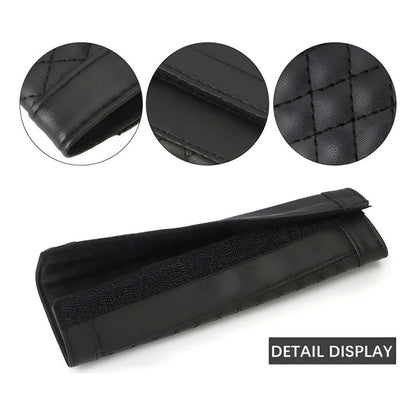 X2 Almohadilla Eco Cuero Cubre Cinturón De Seguridad Auto