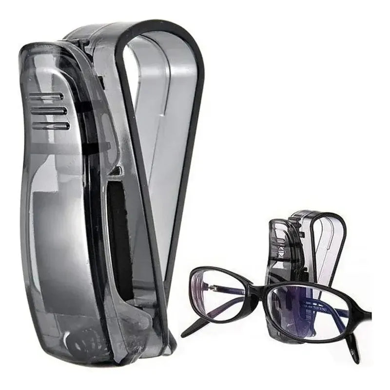 Soporte Para Lentes Pinza Porta Gafas Para Auto Al Tapasol Pinzas Para Lentes Negro