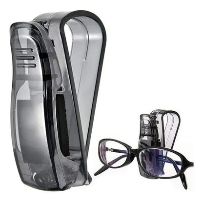 Soporte Para Lentes Pinza Porta Gafas Para Auto Al Tapasol Pinzas Para Lentes Negro