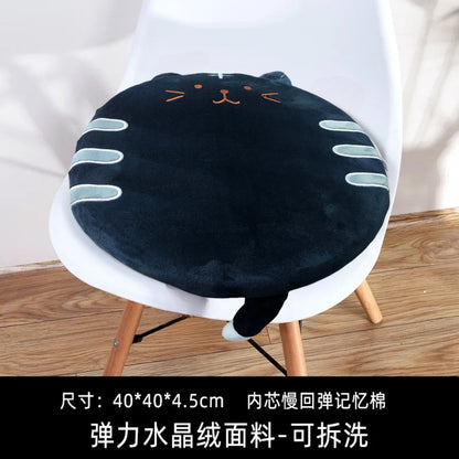 Cojín Para Silla Con Memoryfoam Diseño Gato Cat Cómodo Kawai