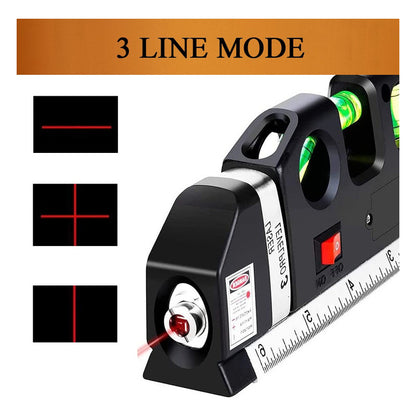 Nivel Laser 3 En 1 Multiusos Con Cinta Métrica 3posiciones