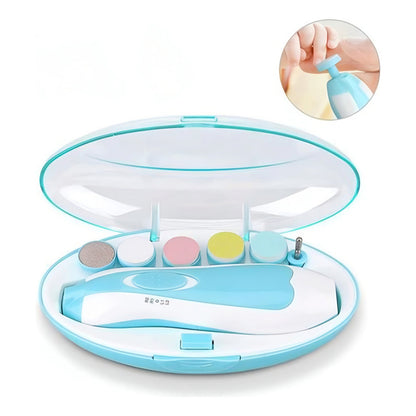 Cortador De Uñas Bebé Eléctrico Led Lima Pilas Trimmer Segur