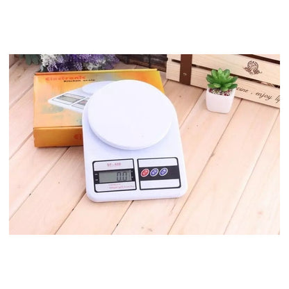 Balanza Gramera Cocina Digital Hasta 7kg Blanco