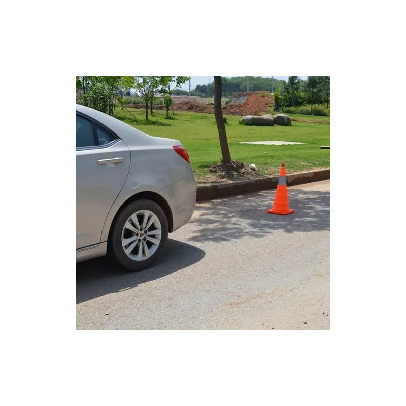 X2 Cono De Emergencia Retractil Reflectante Con Luz Led 50cm