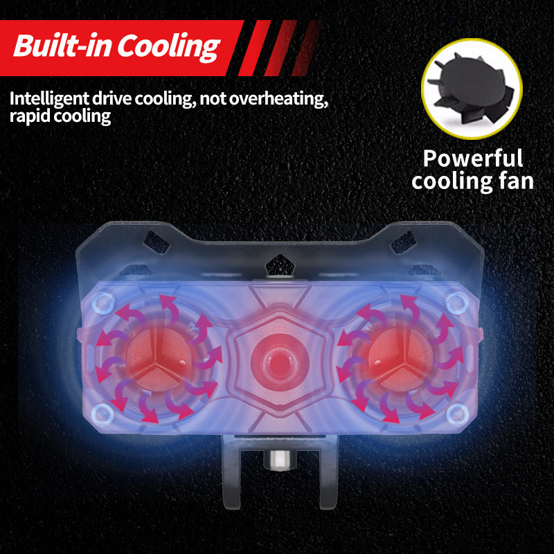 X2 Neblinero Bicolor Lupa Moto Auto Antiniebla Blanc Amarill