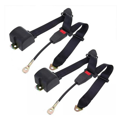 X2 Cinturón De Seguridad Retráctil 3 Puntas Auto Universal