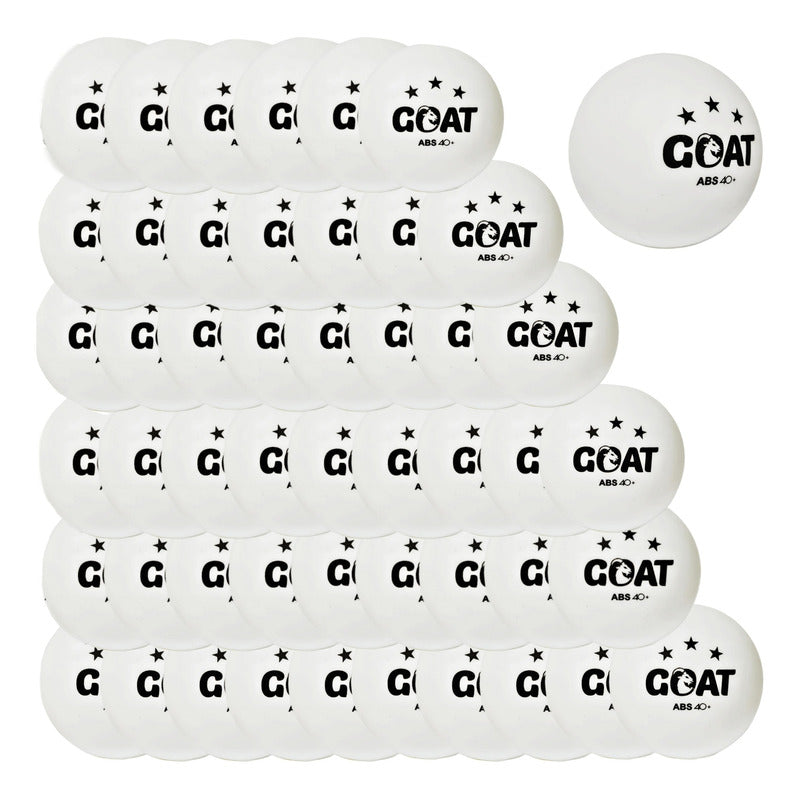 Set De 50 Pelotas De Ping Pong Tenis De Mesa Goat 3 Estrella