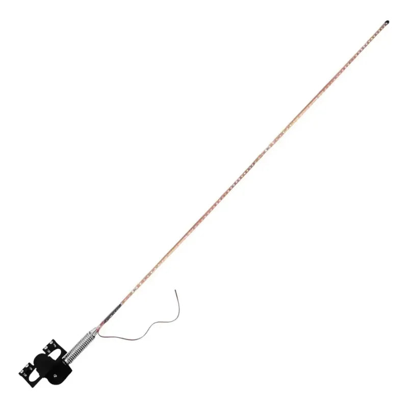 Antena Tipo Látigo Con Luz Led 100cm Auto Camión Destellante Azul 24v