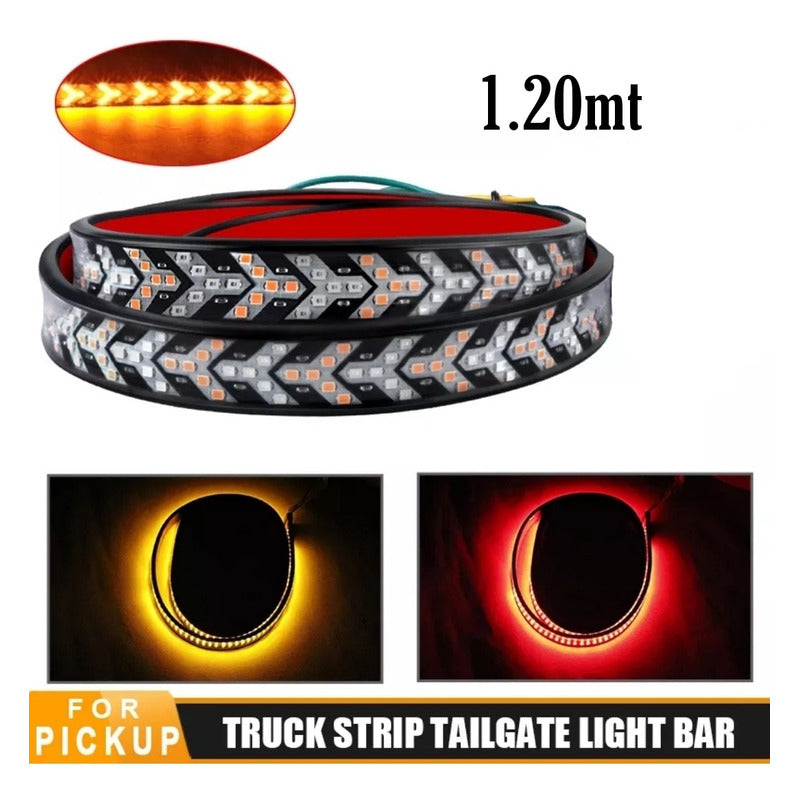 Tercera Luz De Freno De Camioneta + Secuencial Tira Led 1.20