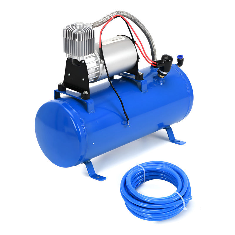 Compresor De Aire Auto 12v 150psi 6litros Bocina Neumático