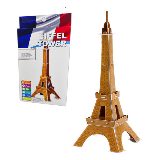 Puzzle 3d - Eiffel Tower- 20 Piezas Mini Rompecabeza 3d Ryc