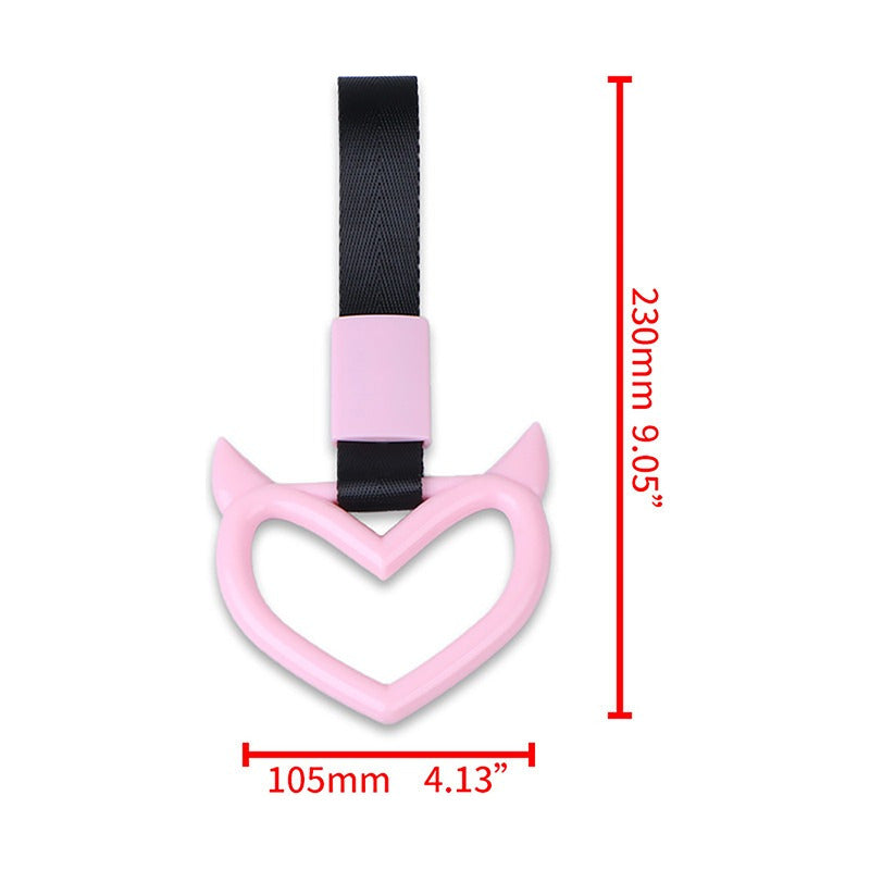 Colgante Anillo Tsurikawa Corazón Tornasol Manija Correa Man