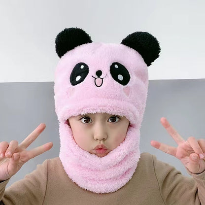Gorro Con Cuello Para Bebé Niño/a Diseño Invierno Calientito