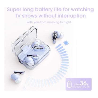 Auriculares Bluetooth Onikuma T5 Tws Reducción D Ruido Purpl T5 Purple