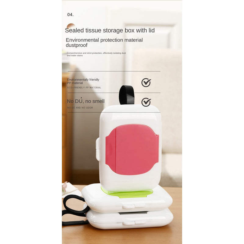 Diapensador Toalla Húmeda Portatil Bebé Niñ@ Porta Toallitas