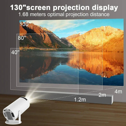 Proyector Portatil Cinema 4k Android Tv 11 Hdmi Usb 180°