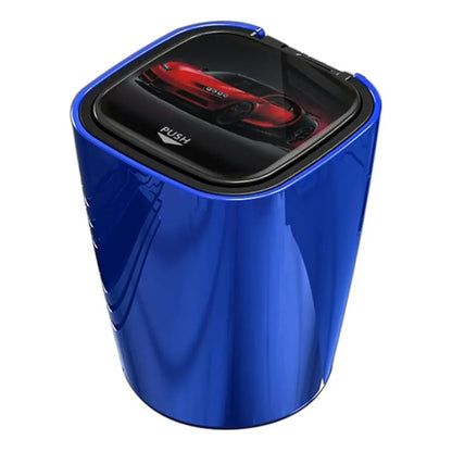 Cenicero Con Luz Led Y Tapa Abre Fácil Monedero Auto Casa Azul Yd-001