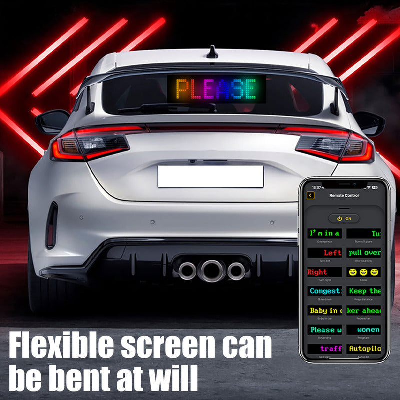 Letrero Luminoso Led Flexible Rgb App +control Usb Auto Casa