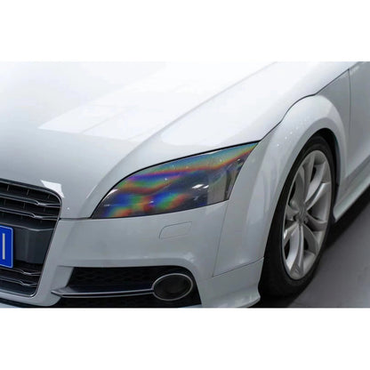 Vinilo Tornasol Para Foco Óptico Vinil Panal 6d Auto Tunning