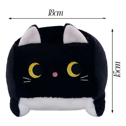 Peluche Cojin D Gato Kawaii Felpa Super Suave Cubo Cute /r&c