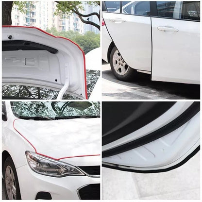 Moldura De Auto Sello Presión Protectora Puertas Capot 10mt Rojo 10mt