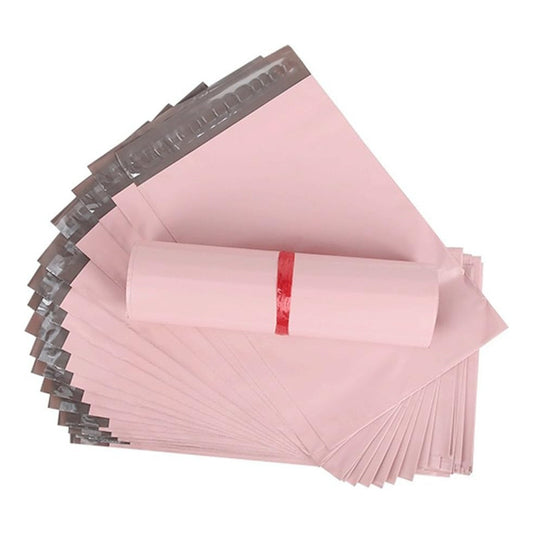 X100 Bolsas Courier Para Embalar 20x35cm Rosa