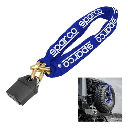 Cadena + Candado Sparco Para Rueda De Repuesto Antirrobo Ryc