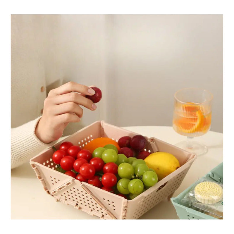Frutero De Mesa Genérica Cesta Plástico Color Al Azar X 1u