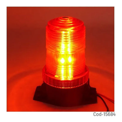 Baliza Led Para Automovil 30 Led Ambar, Apernable, 12/24v