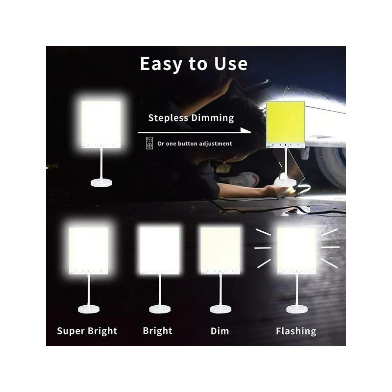 Lámpara Led Portátil Imantada Camping Emergencia 12-24v 550w