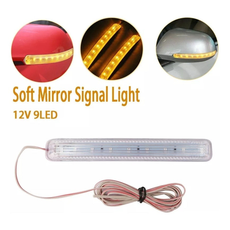 X2 Led Intermitente Espejo Retrovisor Lateral Auto Tunning
