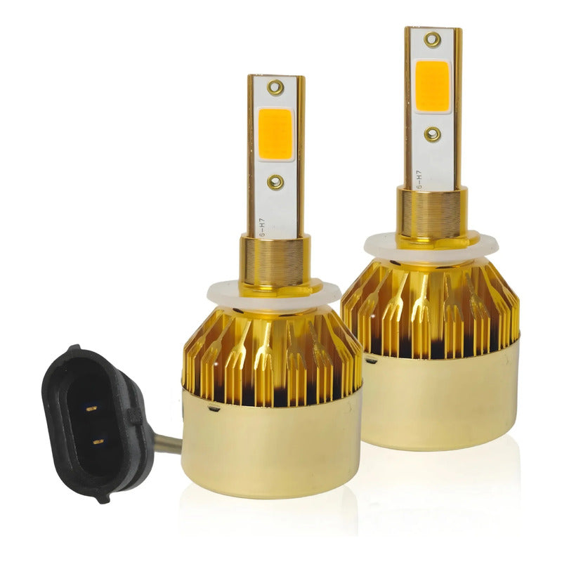 X2 Ampolleta Luz Led Auto 12v Colores 100w 12000lm Neblinero Rojo 880/h27/890