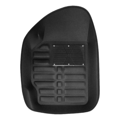 Alfombra Piso Tipo Bandeja Auto 3 Pieza Camello Impermeable Negro
