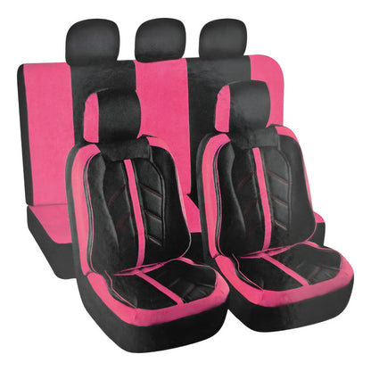 Set Fundas Cubreasiento 100% Eco Cuero Acolchado Cn Bolsillo