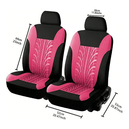Funda Cubre Asiento Auto Rosado Universal 9pieza Rosa Diseño