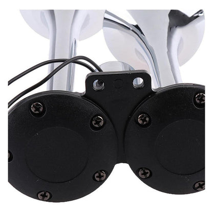 Bocina De Aire Electrica Doble Trompeta 12v-24v Auto Camión