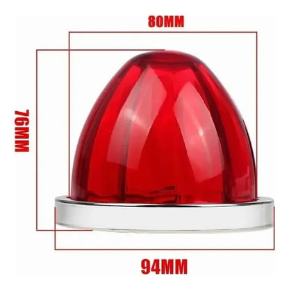 Foco Luz Led Watermelon Estrella Destella Americano 12/24v Cables Negro/rojo/amarillo Rojo 25375 Rojo
