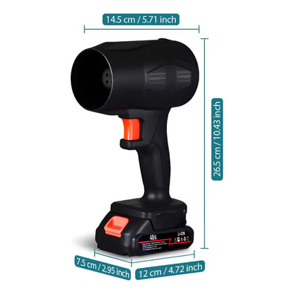 Soplador De Aire Pistola Inalámbrica Secar Auto Limpiar Hoja Negro 91-32