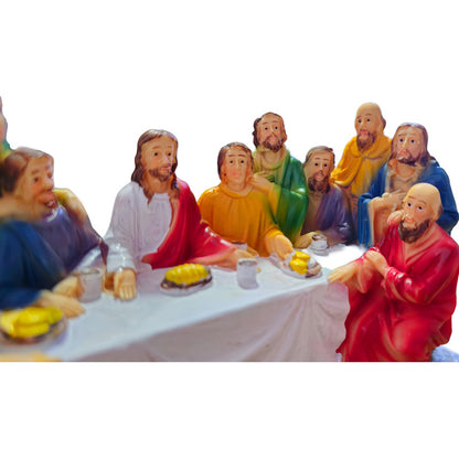 Figura Última Cena Jesús Y 12 Discípulos Cristiano Católico