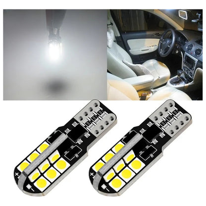 X2 Ampolleta Led T10 W5w 24 Led Cola D Pescado 12v Canbu R&c