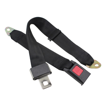 X2 Cinturon De Seguridad Universal 2 Puntas Negro /ryc