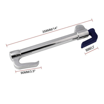 Traba Volante Y Pedal Antirrobo + Llave Cq-legend 2003 Metal