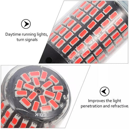 X2 Ampolleta Destellante Rojo 144led Luz Freno Estrobo Canbu