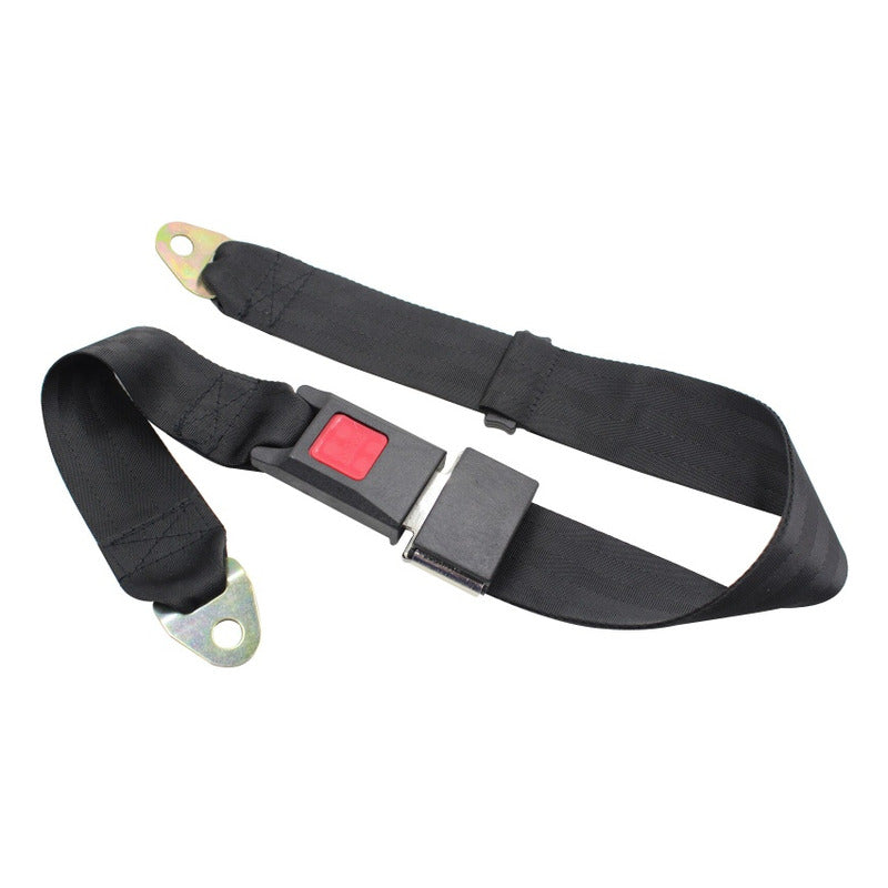 X2 Cinturon De Seguridad Universal 2 Puntas Negro /ryc