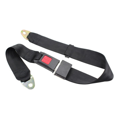 X2 Cinturon De Seguridad Universal 2 Puntas Negro /ryc