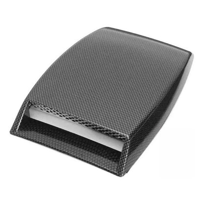 Toma De Aire Capot Adhesiva Fibra Auto Tuning Universal /ryc Negro