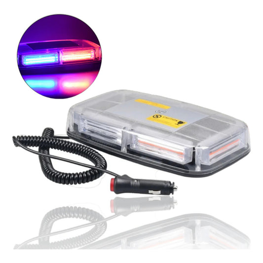 Baliza De Techo Azul Rojo Destellante 12-24v Auto Estrobo