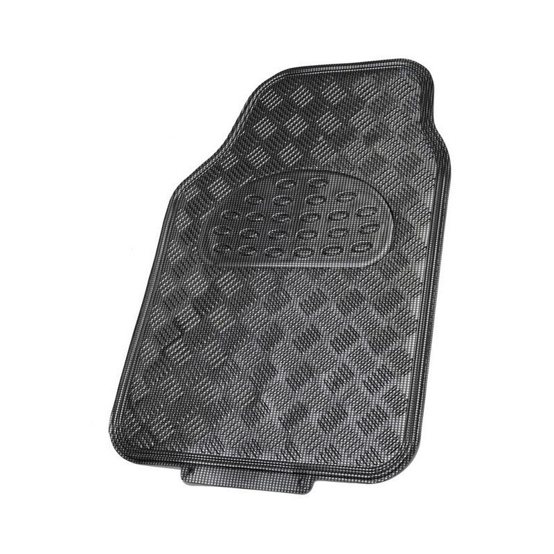 Alfombra Cubre Piso Metálico Colores Set 4pcs Auto Tuning