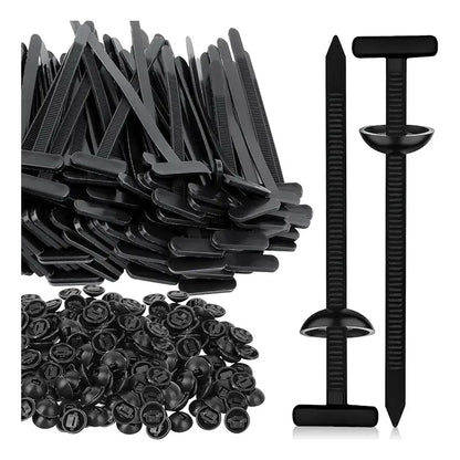 100 Clips Broches Sujetador Retencion Lata Plastico Auto Tap