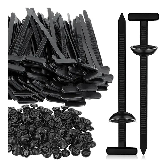 100 Clips Broches Sujetador Retencion Lata Plastico Auto Tap